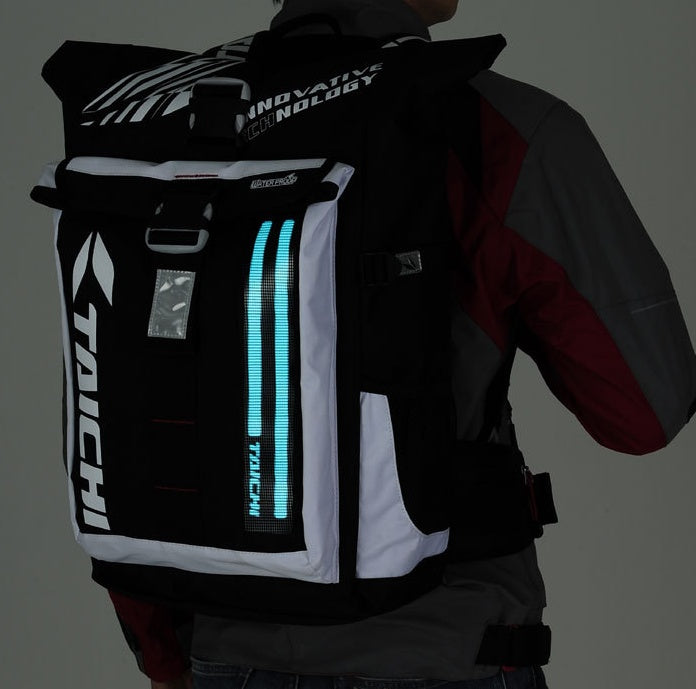 Motorcycle Waterproof Motorcycle Bag Travel Backpack LED