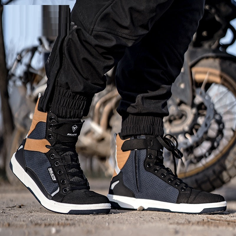 Motorcycle Boots Summer Breathable Drop-resistant Parkour Shoes