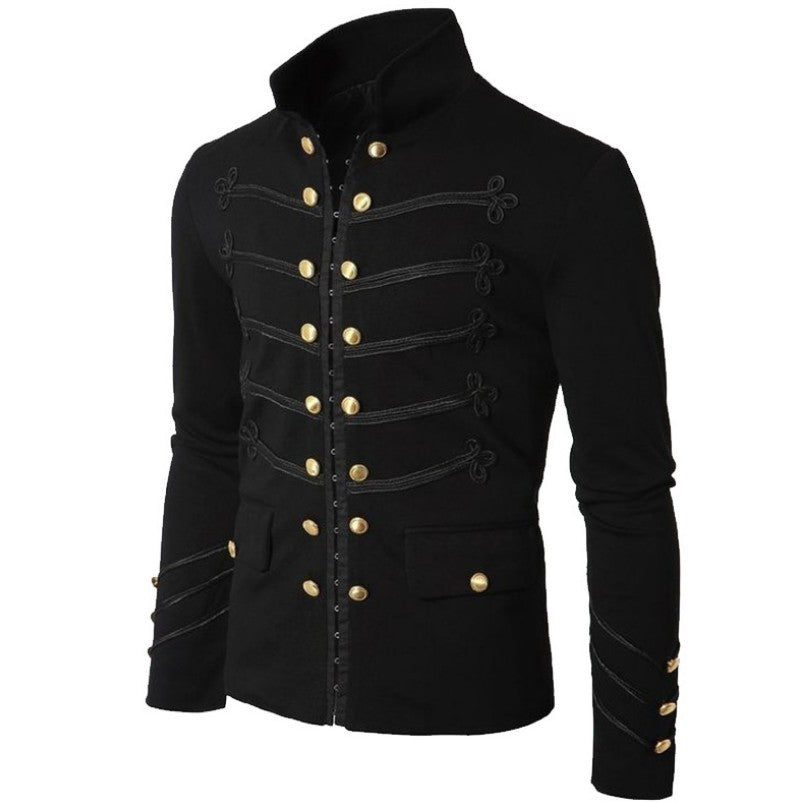 Men's Double-Breasted European Size Suit Jacket