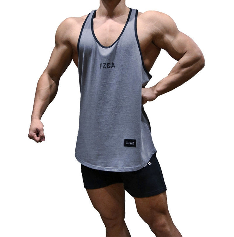 Fitness Vest Male Brother Training Basketball Wear Worker Muscle Running Top