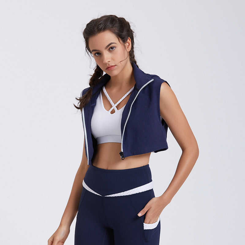 Women's Yoga Wear Leisure Sports Fitness Three-piece Suit