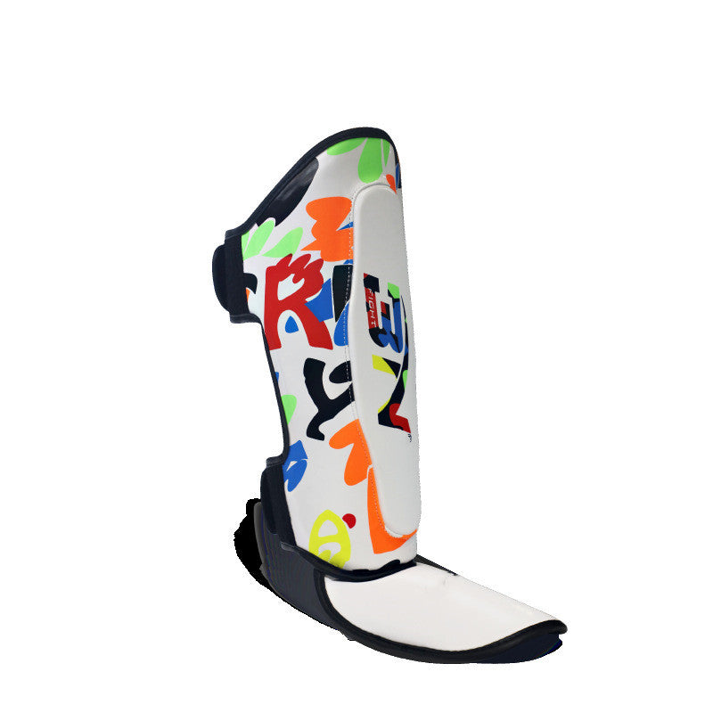 Taekwondo Protective Gear Leg Protector With Footprints Boxing Muay Thai