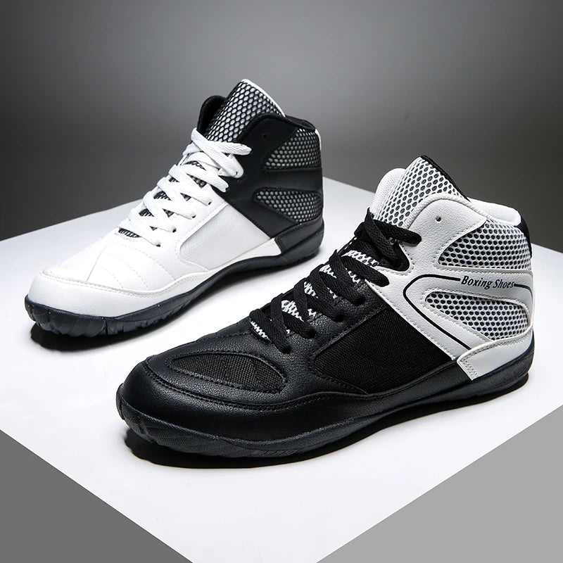 Breathable Boxing Shoes Men Women Wrestling Shoes Shock-absorbing Non-slip Boxing Fighting Shoes