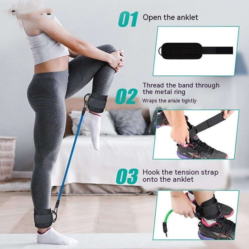 Yoga Exercise Hip Lifting And Leg Shaping Ankle Buckle Tension Band