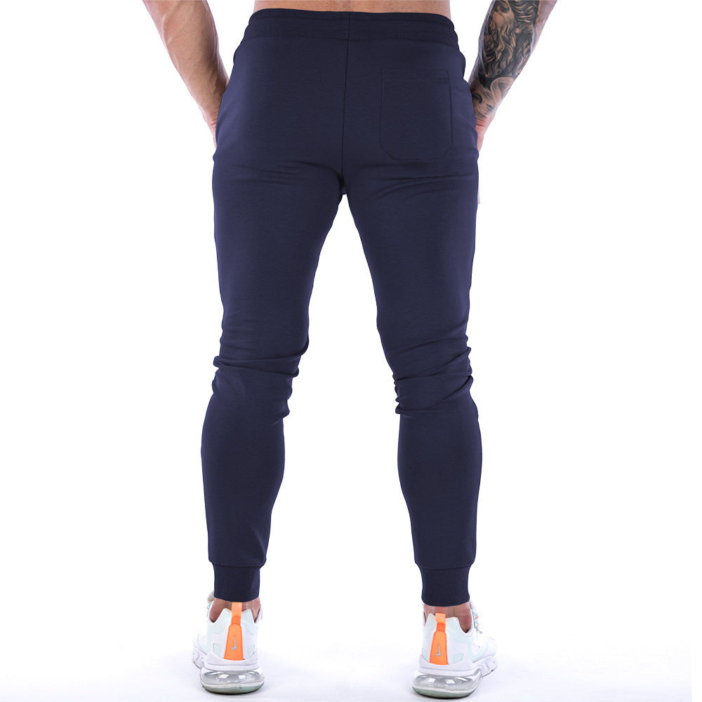 European And American Sports Trousers Men's Solid Color Fitness