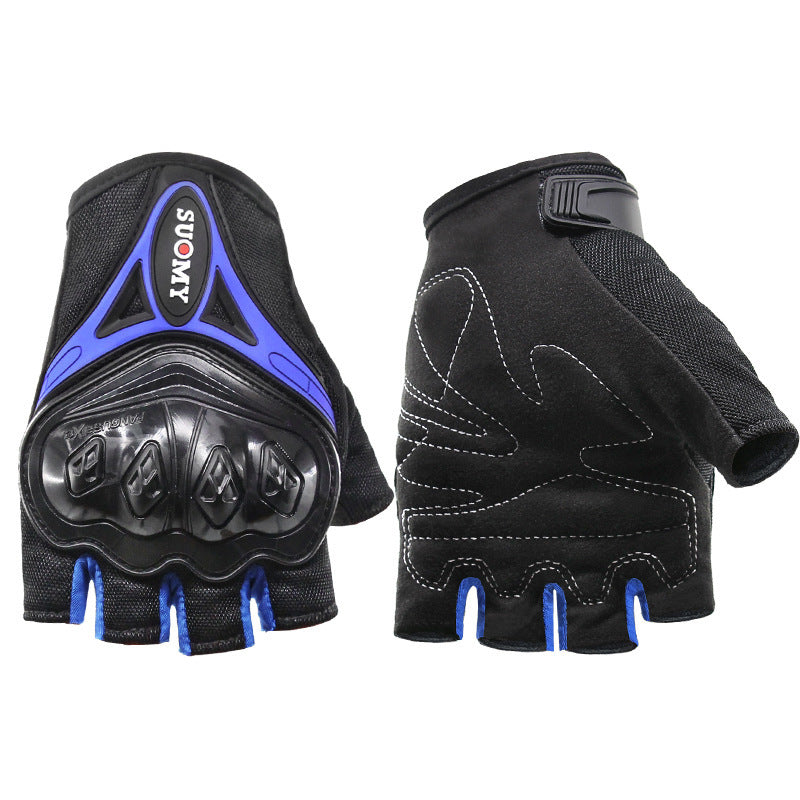 Motorcycle Summer Half Finger Gloves Anti-fall Off-road Riding Gloves